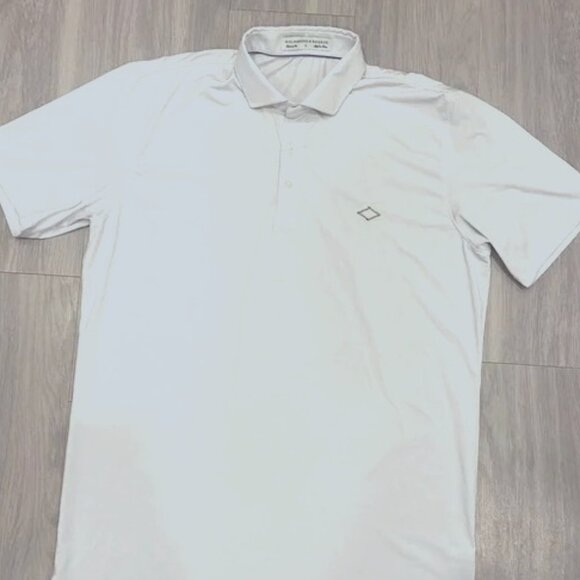 Holderness & Bourne Tailored Fit Polo Shirt Mens Size Large L White Performance - Picture 1 of 7